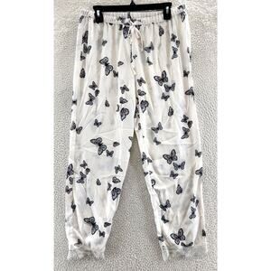 BP. Elastic Drawstring Waist Lounge Pants XS/Extra Small Butterfly Print NWT